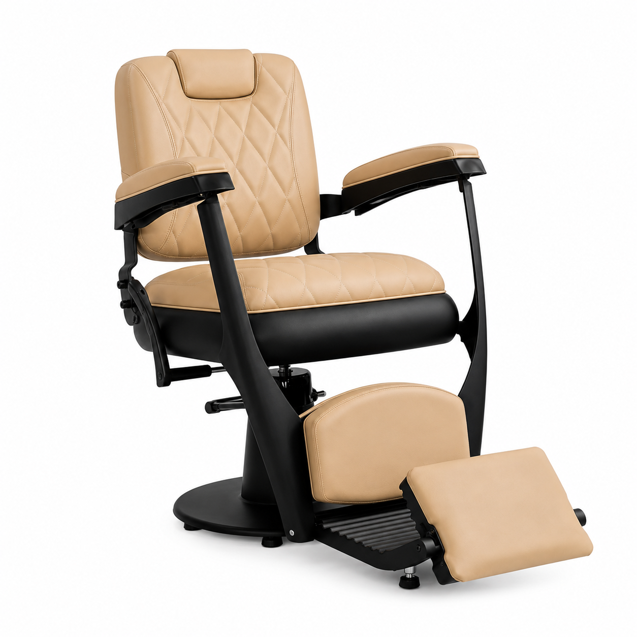 Helsinki Tan on Black Barber Chair VC-31920-TAN