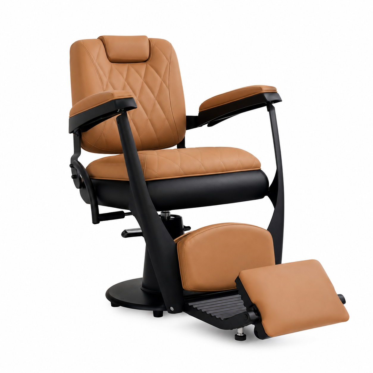 Helsinki Brown on Black Barber Chair  VC-31920-BRN